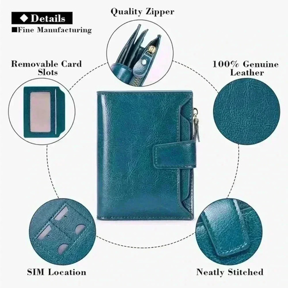 GRAY LEATHER WALLET - Picture 13 of 14